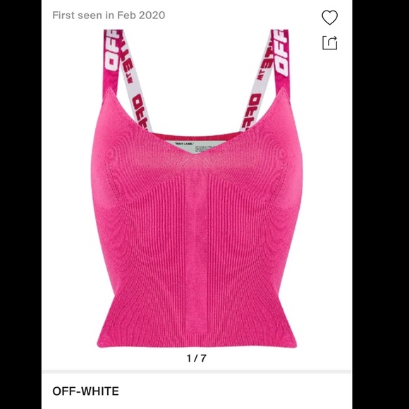 Off-White Tops - Off-White knitted top